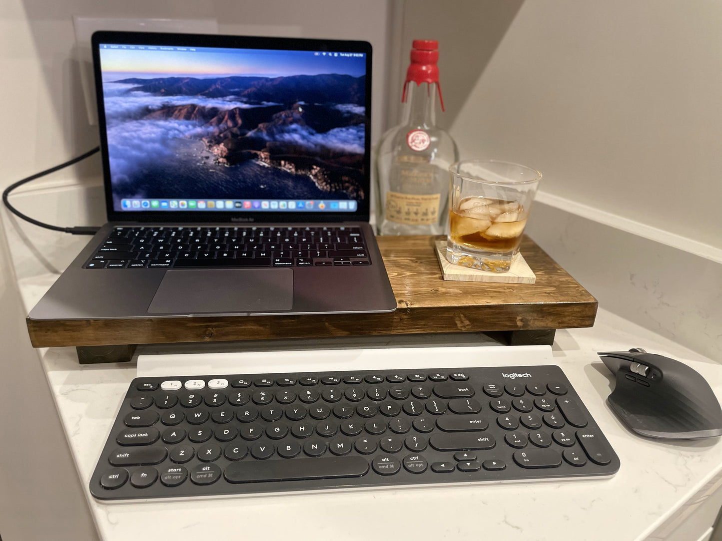 Versatile Wood Table Riser for Home or Office | Laptop Stand | Custom Sizing Available